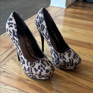 Leopard Print Women's Heels
